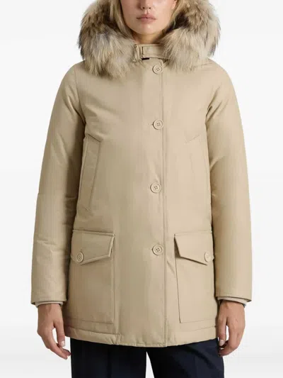 Woolrich Arctic Detachable Fur Parka In Neutral