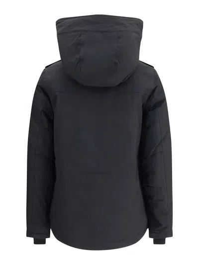 Woolrich Military Inspired Hooded Jacket In Black