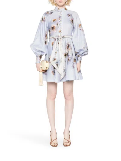 Zimmermann Hypnotic Mini Dress In Pink