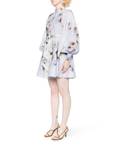 Zimmermann Hypnotic Mini Dress In Pink