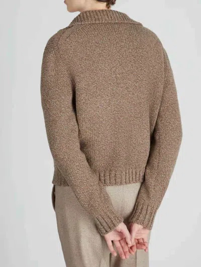 Zanone Collared Knitwear Cardigan Featuring Pockets In Gray