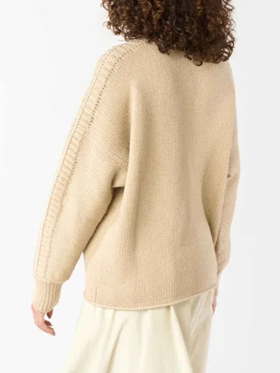 Malo High Neck Pullover In Neutral