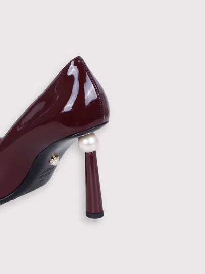 Alevì Milano Gaia Dcollet With Pearl Sculpture In Red