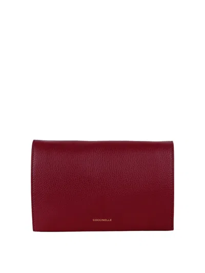 Coccinelle Dandy Shoulder Bag In Red