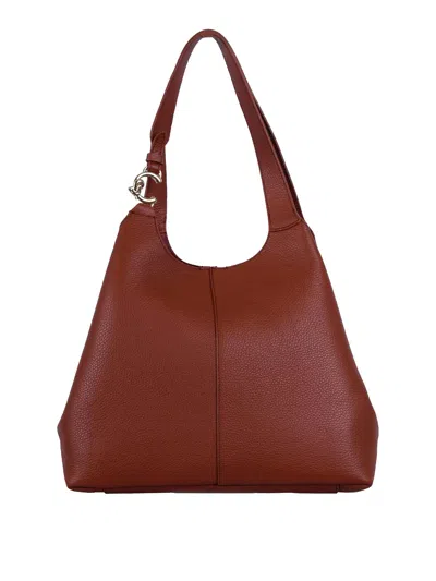 Coccinelle C-easy Large Shoulder Bag In Brown