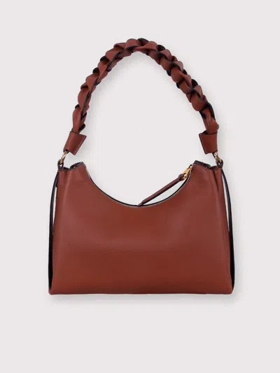 Coccinelle Boheme Small Shoulder Bag In Brown