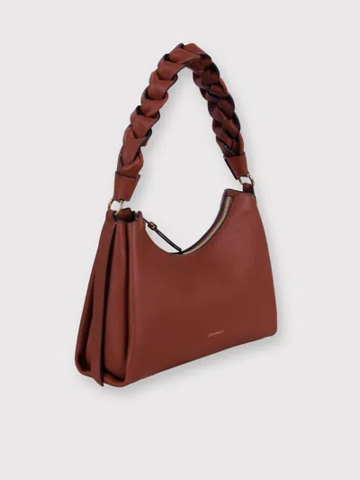 Coccinelle Boheme Small Shoulder Bag In Brown