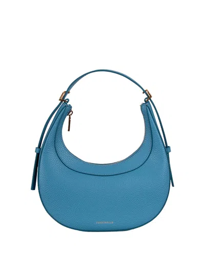 Coccinelle Whisper Mini Shoulder Bag In Blue