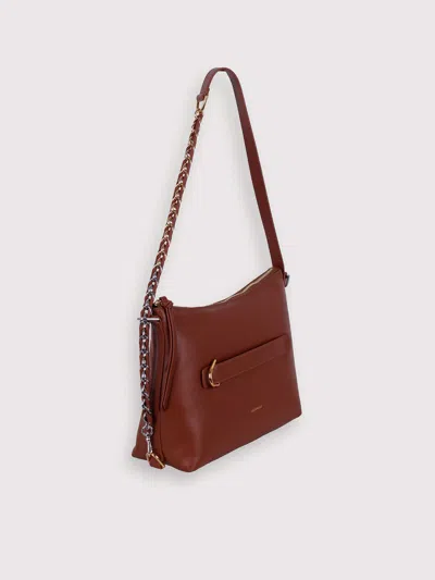 Coccinelle Gretel Puffy Shoulder Bag In Brown
