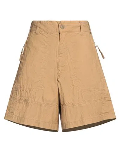 Ce Woman Shorts & Bermuda Shorts Sand Size M Cotton, Nylon In Brown