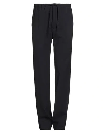 Officina Slowear Man Pants Midnight Blue Size 30 Polyester, Wool, Elastane In Black