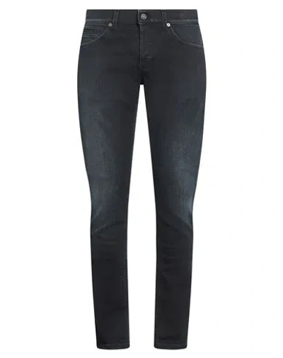 Dondup Man Jeans Blue Size 35 Recycled Cotton, Elastomultiester, Elastane In Blue