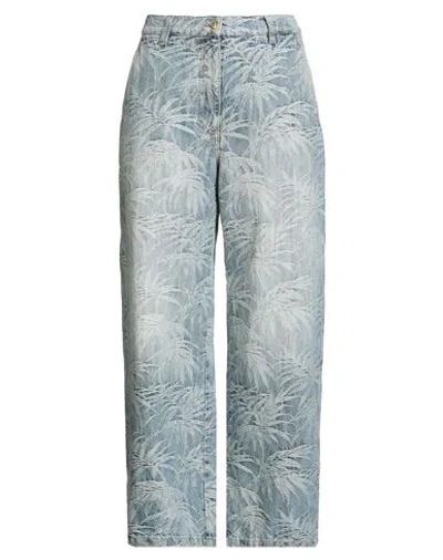 Palm Angels Woman Jeans Blue Size 29 Cotton, Polyester In Blue