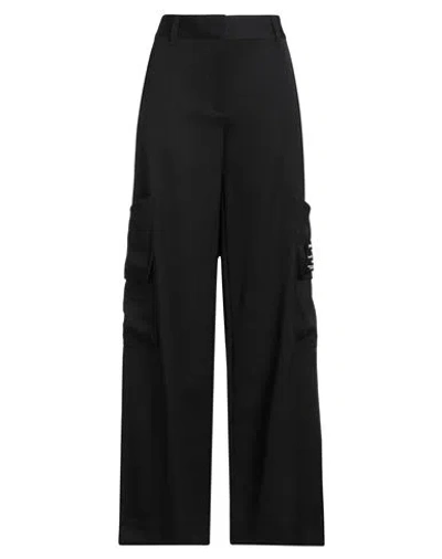 Off-white Woman Pants Black Size 8 Virgin Wool In Black