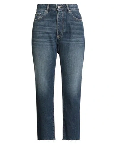 Icon Denim Woman Jeans Blue Size 30 Cotton In Blue