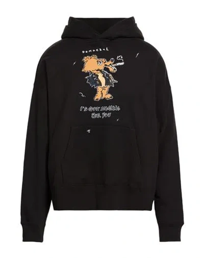 Domrebel Man Sweatshirt Black Size Xl Cotton In Black