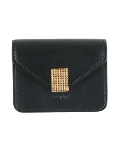 Lanvin Woman Cardholder Black Size - Leather In Black