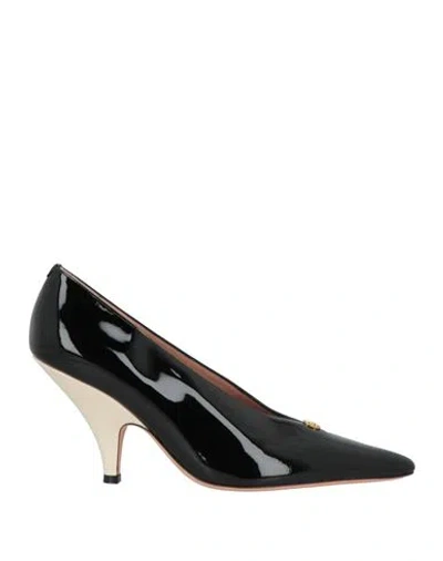Bally Woman Pumps Black Size 6.5 Calfskin In Black