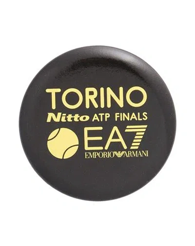 Ea7 Brooch Black Size - Metal In Black