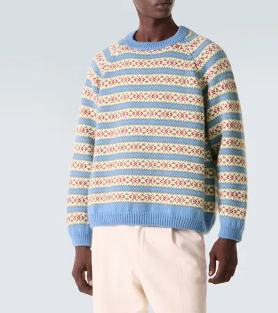 Bode Wedgewood Striped-pattern Sweater In Multi