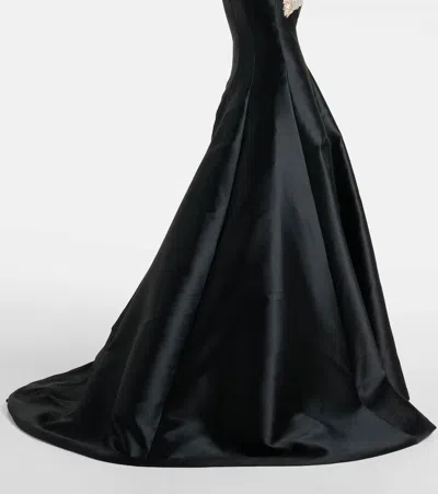 Costarellos Venezia Embellished Gown In Black