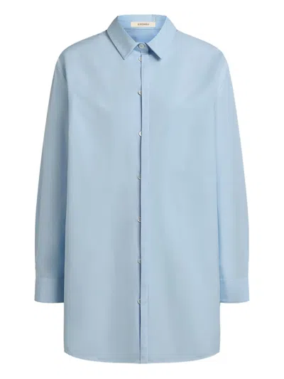 12 Storeez Organic Cotton Shirt In Blue