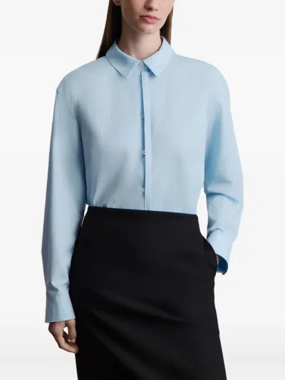 12 Storeez Organic Cotton Shirt In Blue