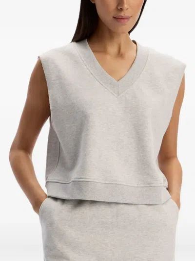12 Storeez V-neck Vest In Gray
