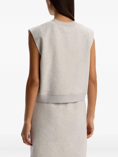 12 Storeez V-neck Vest In Gray