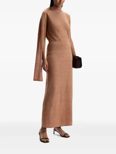 12 Storeez Scarf Sweater In Brown