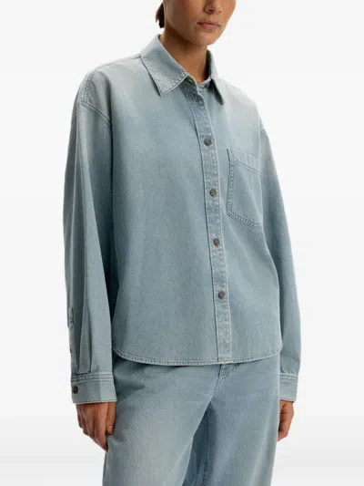 12 Storeez Denim Shirt In Blue