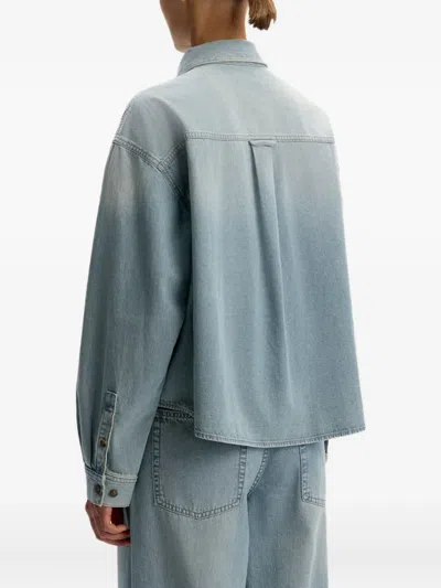 12 Storeez Denim Shirt In Blue