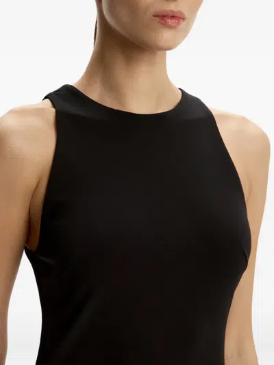 12 Storeez Draped Maxi Dress In Black