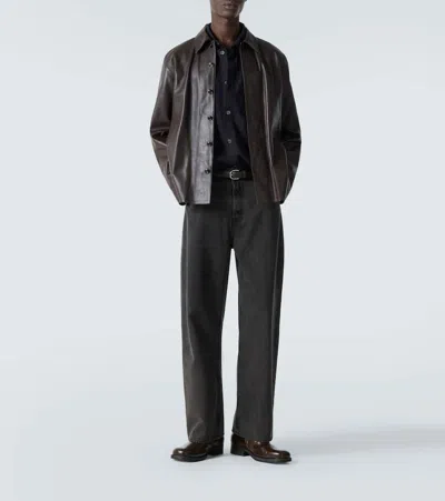 Frame Long Sleeve Button Front Wool Shirt In Blue