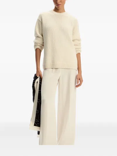 12 Storeez Round Neck Sweater In Neutral