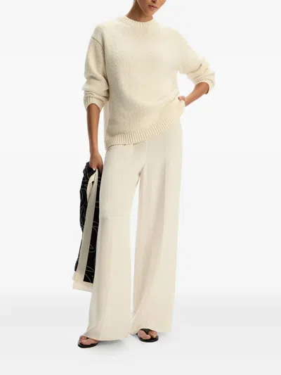 12 Storeez Round Neck Sweater In Neutral