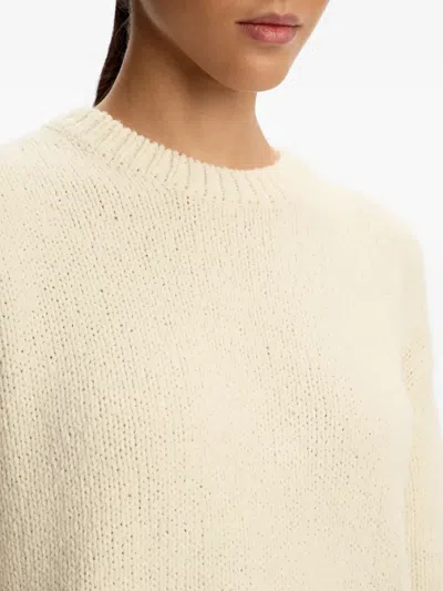 12 Storeez Round Neck Sweater In Neutral