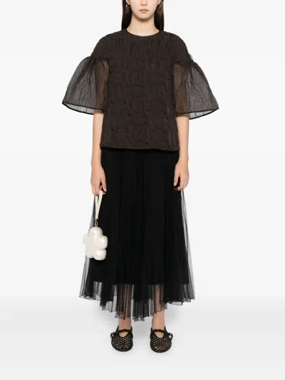 Cecilie Bahnsen Bryndis Top In Brown