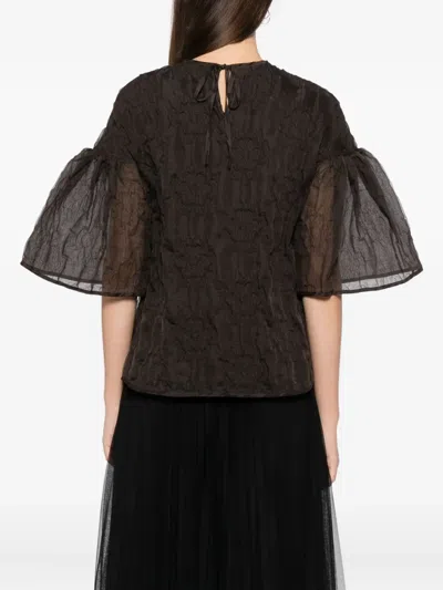 Cecilie Bahnsen Bryndis Top In Brown