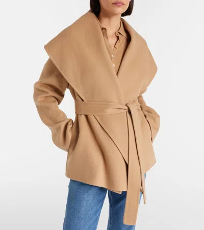 Gabriela Hearst Harris Belted Cashmere Jacket In Neutral