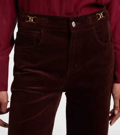 Citizen Of Humanity Womens Citizens Of Humanity Kimberly Flared Stretch-cotton Trousers In Brown