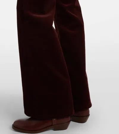 Citizen Of Humanity Womens Citizens Of Humanity Kimberly Flared Stretch-cotton Trousers In Brown