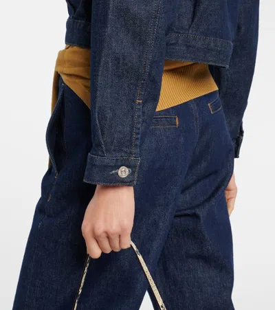 Citizen Of Humanity Alma Cropped Denim Jacket In Blue