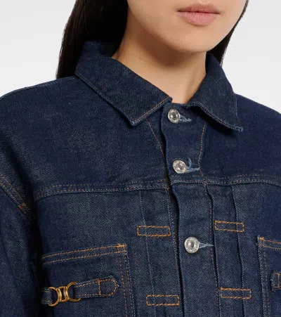 Citizen Of Humanity Alma Cropped Denim Jacket In Blue