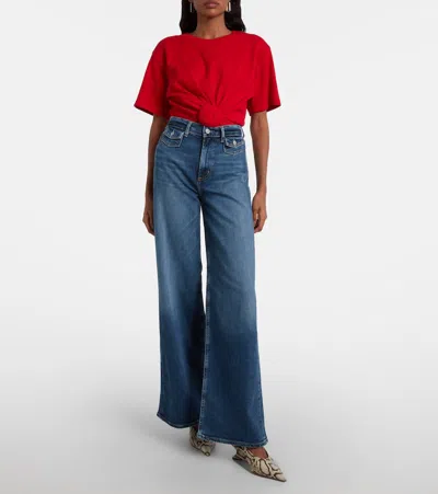 Citizen Of Humanity Issy High-rise Wide-leg Jeans In Multi