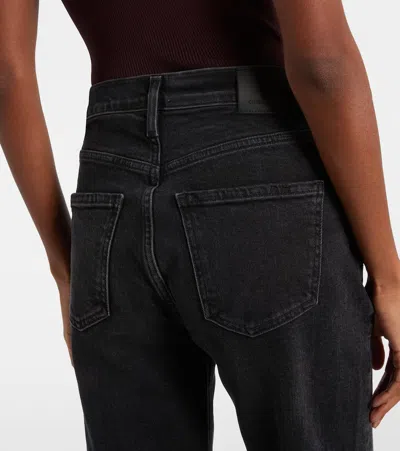 Citizen Of Humanity Delfina Straight Jeans In Black
