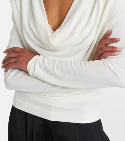 Wardrobe.nyc Wardrobe. Nyc Draped Jersey Top In White