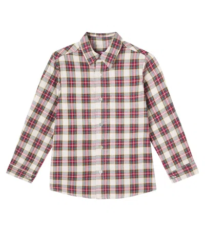La Coqueta Nico Checked Cotton Flannel Shirt In Multi