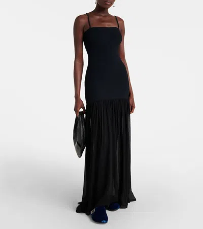 Tory Burch Mellow Embellished Velvet Mules In Blue