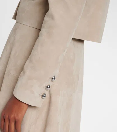 Altuzarra Astley Suede Jacket In Animal Print